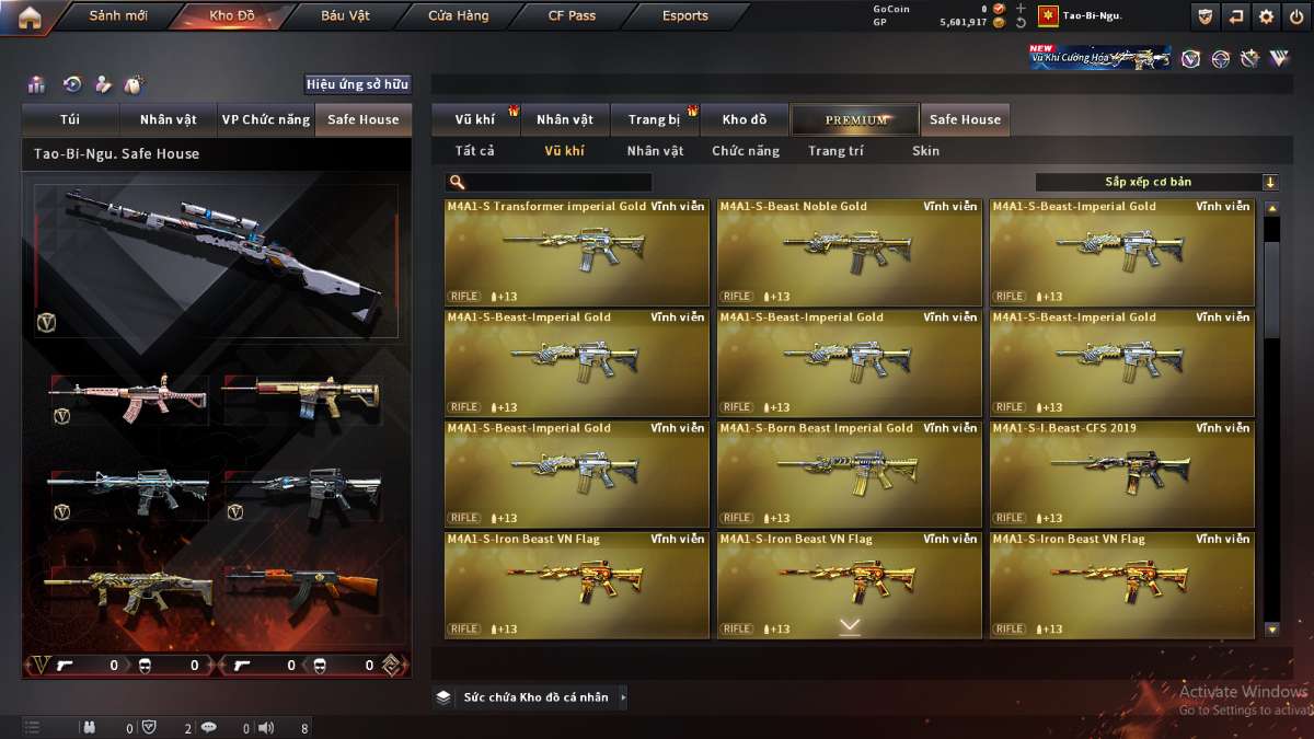 shop acc cf uy tin gia re